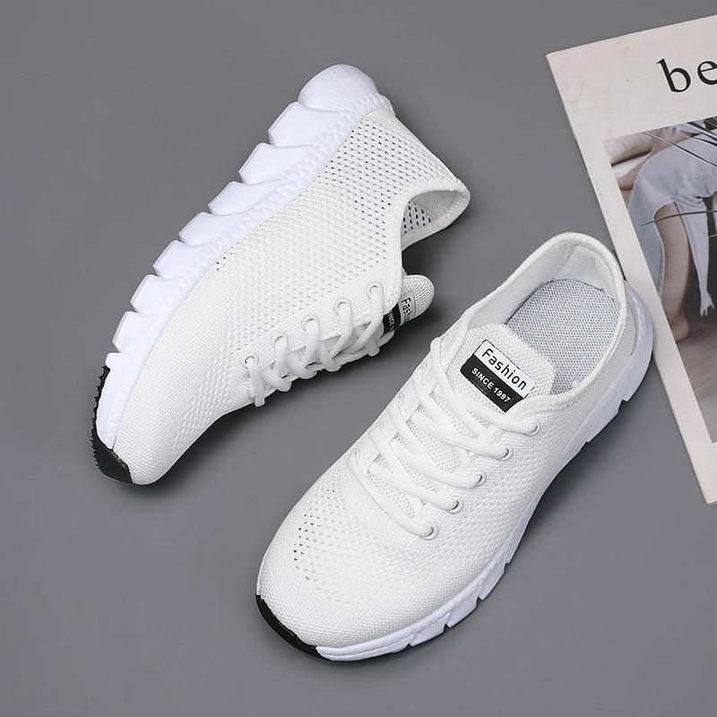 New Mesh Womens Sneakers Breathable Flat Shoes Women Lightweight Sports Non-slip Running Footwear Fashionable Breathable And Non-Slip Walking Shoes For Women Stevvex