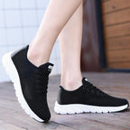 New Mesh Womens Sneakers Breathable Flat Shoes Women Lightweight Sports Non-slip Running Footwear Fashionable Breathable And Non-Slip Walking Shoes For Women Stevvex