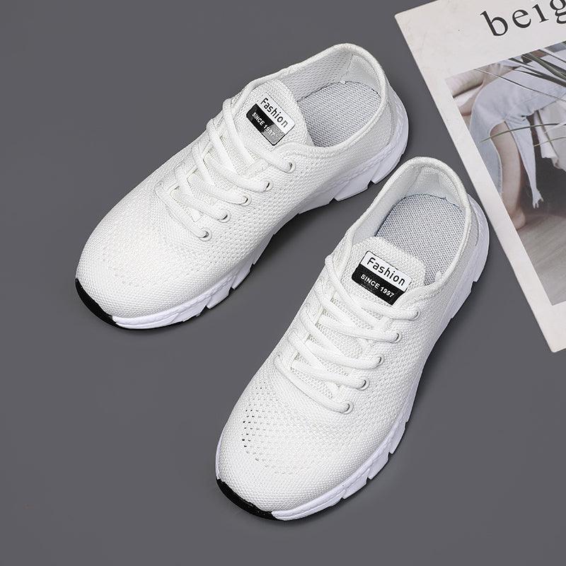 New Mesh Womens Sneakers Breathable Flat Shoes Women Lightweight Sports Non-slip Running Footwear Fashionable Breathable And Non-Slip Walking Shoes For Women Stevvex