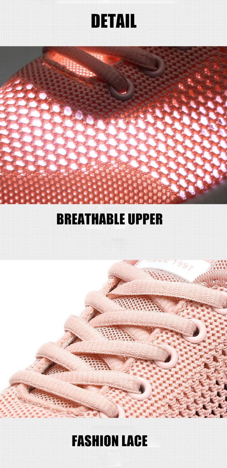 New Mesh Womens Sneakers Breathable Flat Shoes Women Lightweight Sports Non-slip Running Footwear Fashionable Breathable And Non-Slip Walking Shoes For Women Stevvex