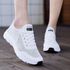 New Mesh Womens Sneakers Breathable Flat Shoes Women Lightweight Sports Non-slip Running Footwear Fashionable Breathable And Non-Slip Walking Shoes For Women Stevvex