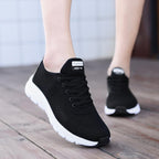 New Mesh Womens Sneakers Breathable Flat Shoes Women Lightweight Sports Non-slip Running Footwear Fashionable Breathable And Non-Slip Walking Shoes For Women Stevvex