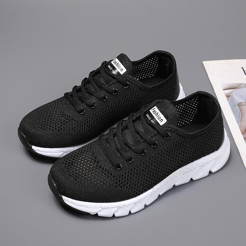 New Mesh Womens Sneakers Breathable Flat Shoes Women Lightweight Sports Non-slip Running Footwear Fashionable Breathable And Non-Slip Walking Shoes For Women Stevvex