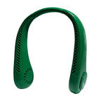 New Mini Neck Fan Portable Bladeless Hanging Neck 1200mAh Rechargeable Air Cooler 3 Speed Mini Summer Sports Fans Portable Smart Cooling Neckband Fan Super Quiet Working Stevvex