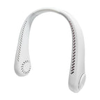 New Mini Neck Fan Portable Bladeless Hanging Neck 1200mAh Rechargeable Air Cooler 3 Speed Mini Summer Sports Fans Portable Smart Cooling Neckband Fan Super Quiet Working Stevvex