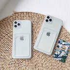 New Mini Wallet Card Holder Silicone Case for IPhone 11 12 13 Iphone 11 Pro X XS Max XR 7 8 Plus Soft Phone Cover Slim Shockproof Soft Protective Case With Cute Card Holder Stevvex