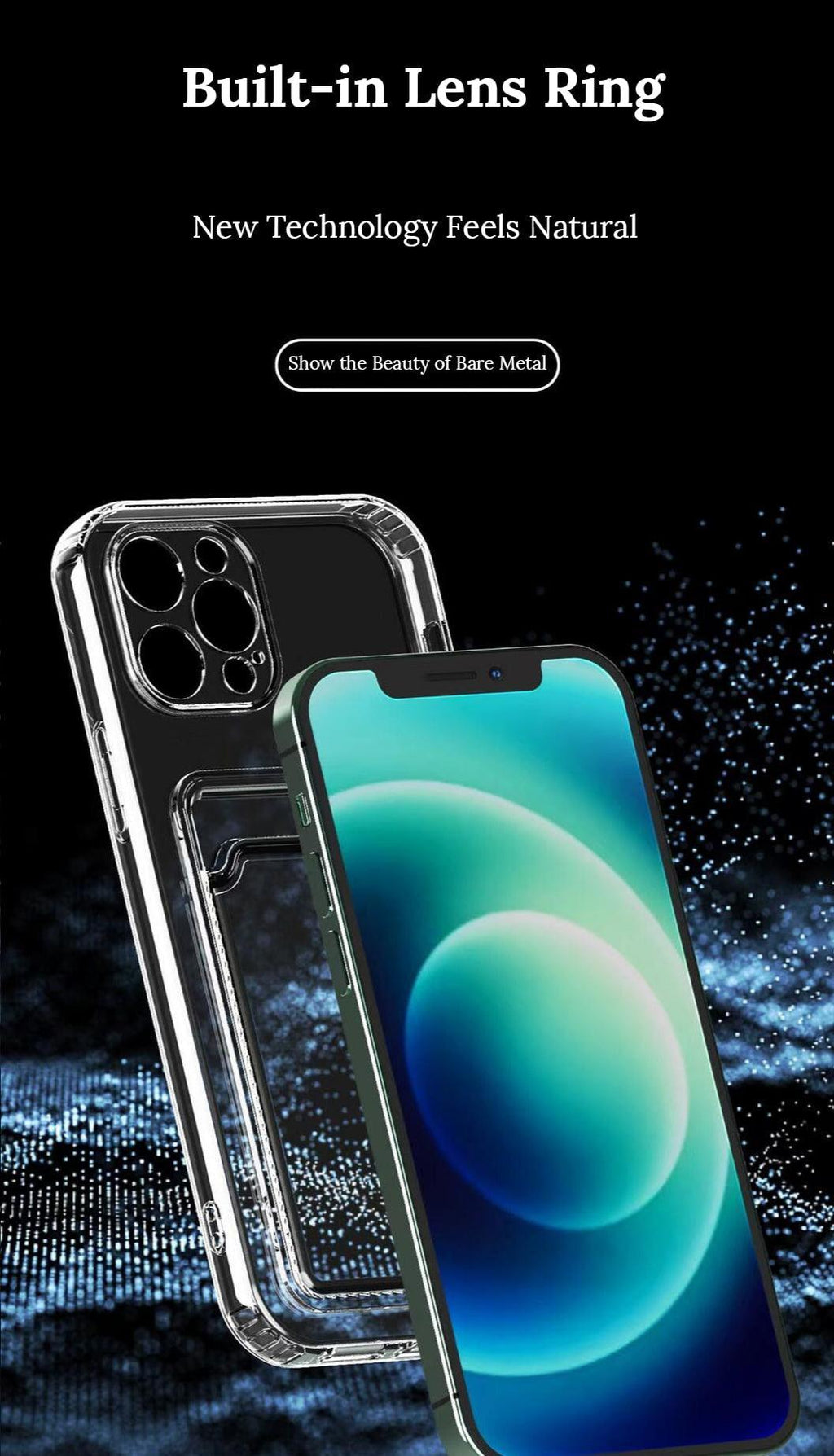 New Mini Wallet Card Holder Silicone Case for IPhone 11 12 13 Iphone 11 Pro X XS Max XR 7 8 Plus Soft Phone Cover Slim Shockproof Soft Protective Case With Cute Card Holder Stevvex