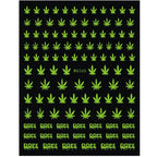 New Mixed Acrylic Stickers Manicure Decoration Weed Leaf Designs Nail Accessories Nail Art Decals Water Transfer Nail Decals Sticker For Pretty Girl Self-Adhesive Nail Decals Designer Nail Stickers for Acrylic Stevvex