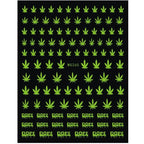 New Mixed Acrylic Stickers Manicure Decoration Weed Leaf Designs Nail Accessories Nail Art Decals Water Transfer Nail Decals Sticker For Pretty Girl Self-Adhesive Nail Decals Designer Nail Stickers for Acrylic Stevvex