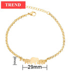 New Modern Elegant Stainless Steel Luxury Bracelet For Women Lovely Animal Butterfly Elephant Strand Bracelets Bangles Jewelry Accessories