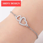 New Modern Elegant Stainless Steel Luxury Bracelet For Women Lovely Animal Butterfly Elephant Strand Bracelets Bangles Jewelry Accessories