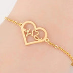 New Modern Elegant Stainless Steel Luxury Bracelet For Women Lovely Animal Butterfly Elephant Strand Bracelets Bangles Jewelry Accessories