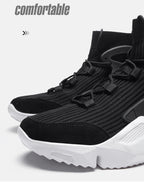 New Modern Mans Sneakers Breathable Fashion Men's Height Increasing Casual Outdoor High Quality Mesh Walking Jogging Non Slip Athletic Comfortable Casual Mens Sneakers Stevvex