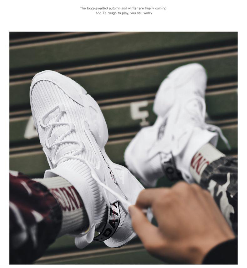 New Modern Mans Sneakers Breathable Fashion Men's Height Increasing Casual Outdoor High Quality Mesh Walking Jogging Non Slip Athletic Comfortable Casual Mens Sneakers Stevvex