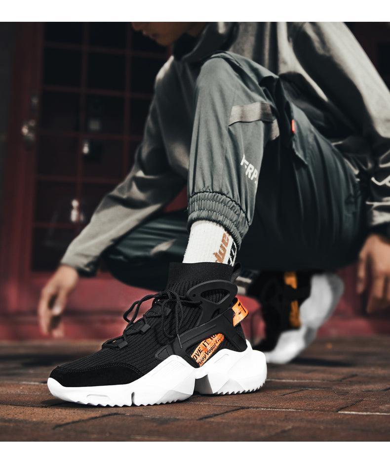 New Modern Mans Sneakers Breathable Fashion Men's Height Increasing Casual Outdoor High Quality Mesh Walking Jogging Non Slip Athletic Comfortable Casual Mens Sneakers Stevvex