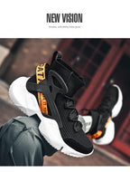 New Modern Mans Sneakers Breathable Fashion Men's Height Increasing Casual Outdoor High Quality Mesh Walking Jogging Non Slip Athletic Comfortable Casual Mens Sneakers Stevvex