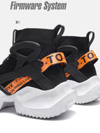 New Modern Mans Sneakers Breathable Fashion Men's Height Increasing Casual Outdoor High Quality Mesh Walking Jogging Non Slip Athletic Comfortable Casual Mens Sneakers Stevvex