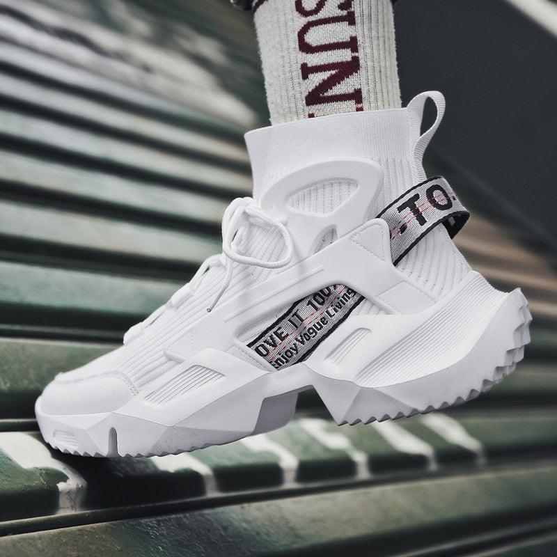New Modern Mans Sneakers Breathable Fashion Men's Height Increasing Casual Outdoor High Quality Mesh Walking Jogging Non Slip Athletic Comfortable Casual Mens Sneakers Stevvex