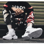 New Modern Mans Sneakers Breathable Fashion Men's Height Increasing Casual Outdoor High Quality Mesh Walking Jogging Non Slip Athletic Comfortable Casual Mens Sneakers Stevvex