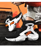 New Modern Mans Sneakers Breathable Fashion Men's Height Increasing Casual Outdoor High Quality Mesh Walking Jogging Non Slip Athletic Comfortable Casual Mens Sneakers Stevvex
