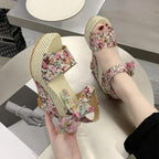 New Modern Women Wood High Heels Sandals Elegant Stylish Design Summer Womens Shoes Stevvex