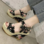New Modern Women Wood High Heels Sandals Elegant Stylish Design Summer Womens Shoes Stevvex
