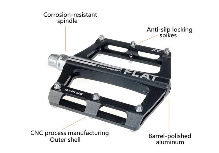 New mountain bike 8 Colors Platform Alloy Road Bike Pedals Ultralight Bicycle Pedal Bike Accessories  Sealed Bearing Mountain Bicycle Flat Pedals Lightweight Aluminum Alloy Wide Platform Cycling Pedal Universal Lightweight Aluminum Alloy Stevvex