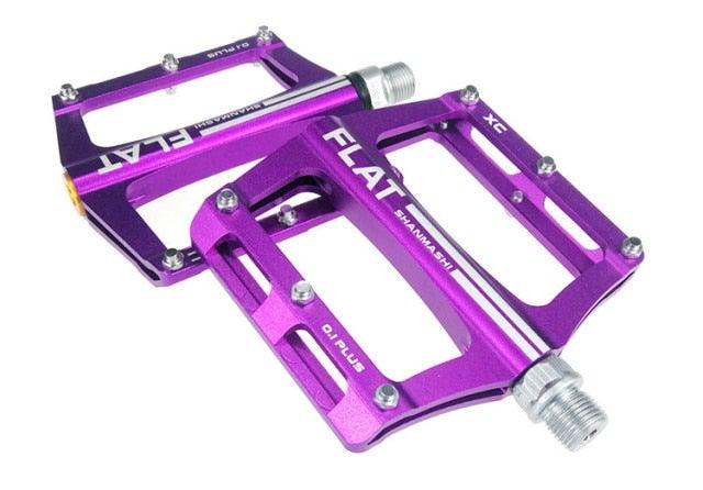 New mountain bike 8 Colors Platform Alloy Road Bike Pedals Ultralight Bicycle Pedal Bike Accessories  Sealed Bearing Mountain Bicycle Flat Pedals Lightweight Aluminum Alloy Wide Platform Cycling Pedal Universal Lightweight Aluminum Alloy Stevvex