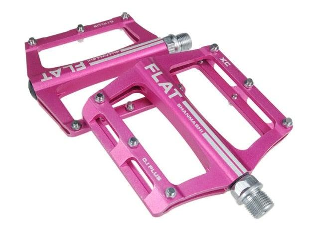 New mountain bike 8 Colors Platform Alloy Road Bike Pedals Ultralight Bicycle Pedal Bike Accessories  Sealed Bearing Mountain Bicycle Flat Pedals Lightweight Aluminum Alloy Wide Platform Cycling Pedal Universal Lightweight Aluminum Alloy Stevvex