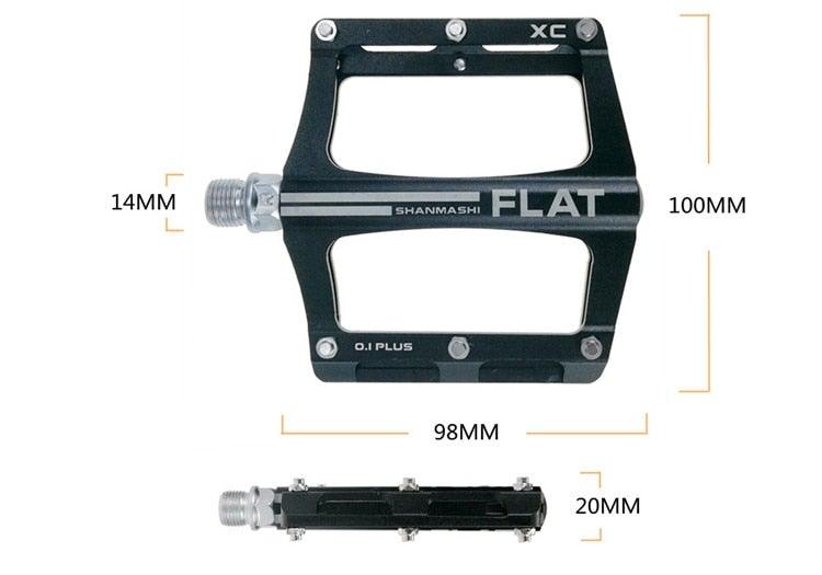 New mountain bike 8 Colors Platform Alloy Road Bike Pedals Ultralight Bicycle Pedal Bike Accessories  Sealed Bearing Mountain Bicycle Flat Pedals Lightweight Aluminum Alloy Wide Platform Cycling Pedal Universal Lightweight Aluminum Alloy Stevvex