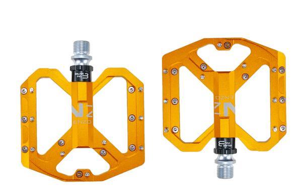 New Mountain Non-Slip Bike Pedals Platform Bicycle Flat Alloy Pedals 9/16 3 Bearings For Road Bikes Mountain Bike Pedals Flat Bicycle Pedals 9/16 Lightweight Road Bike Pedals Carbon Fiber Sealed Bearing Flat Pedals Stevvex