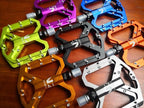 New Mountain Non-Slip Bike Pedals Platform Bicycle Flat Alloy Pedals 9/16 3 Bearings For Road Bikes Mountain Bike Pedals Flat Bicycle Pedals 9/16 Lightweight Road Bike Pedals Carbon Fiber Sealed Bearing Flat Pedals Stevvex