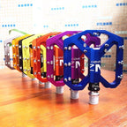 New Mountain Non-Slip Bike Pedals Platform Bicycle Flat Alloy Pedals 9/16 3 Bearings For Road Bikes Mountain Bike Pedals Flat Bicycle Pedals 9/16 Lightweight Road Bike Pedals Carbon Fiber Sealed Bearing Flat Pedals Stevvex