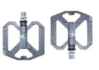 New Mountain Non-Slip Bike Pedals Platform Bicycle Flat Alloy Pedals 9/16 3 Bearings For Road Bikes Mountain Bike Pedals Flat Bicycle Pedals 9/16 Lightweight Road Bike Pedals Carbon Fiber Sealed Bearing Flat Pedals Stevvex