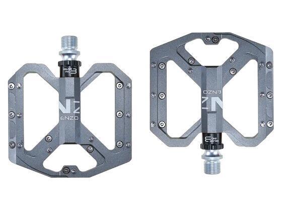 New Mountain Non-Slip Bike Pedals Platform Bicycle Flat Alloy Pedals 9/16 3 Bearings For Road Bikes Mountain Bike Pedals Flat Bicycle Pedals 9/16 Lightweight Road Bike Pedals Carbon Fiber Sealed Bearing Flat Pedals Stevvex