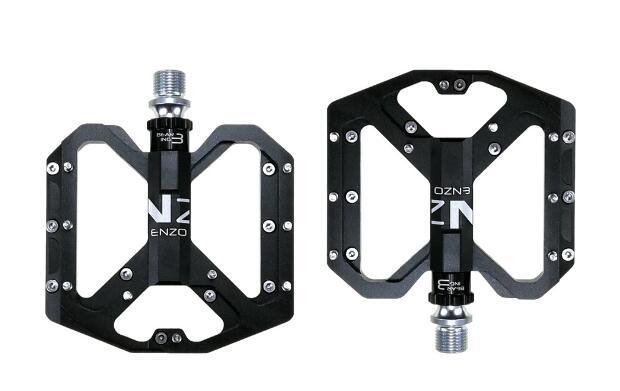 New Mountain Non-Slip Bike Pedals Platform Bicycle Flat Alloy Pedals 9/16 3 Bearings For Road Bikes Mountain Bike Pedals Flat Bicycle Pedals 9/16 Lightweight Road Bike Pedals Carbon Fiber Sealed Bearing Flat Pedals Stevvex