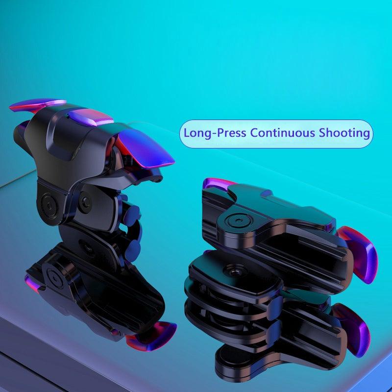 New Phone Mobile Gaming Trigger Fire Button Handle Shooter Game Joysticks Gamepad For Fire Shooting Controller Mobile Game Controllers, iOS & Android Controller, Aim Trigger Fire Buttons Shooter Sensitive Joystick, Portable Controller Gamepad Stevvex
