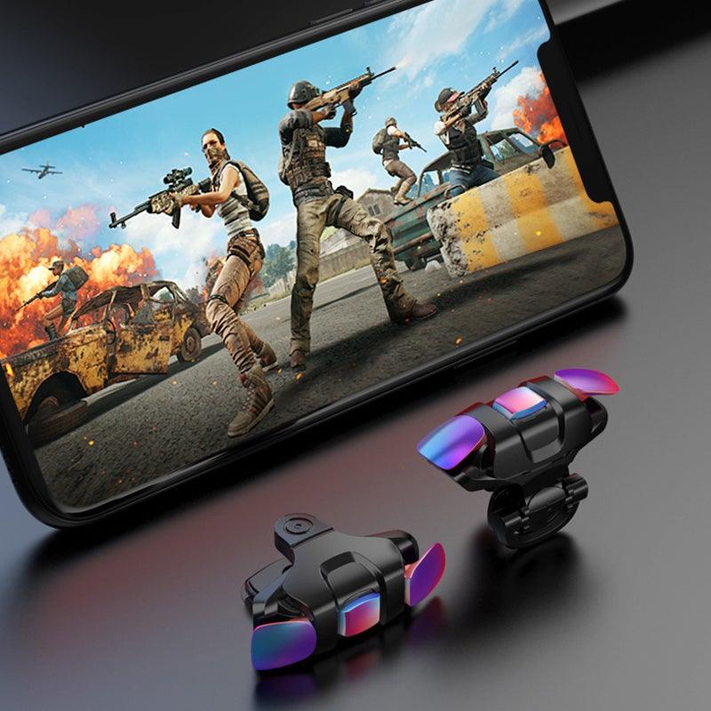 New Phone Mobile Gaming Trigger Fire Button Handle Shooter Game Joysticks Gamepad For Fire Shooting Controller Mobile Game Controllers, iOS & Android Controller, Aim Trigger Fire Buttons Shooter Sensitive Joystick, Portable Controller Gamepad Stevvex