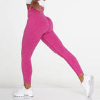 New Pink Seamless Leggings Women Workout Gym Clothing Push Up Legging Lifting Leggings For Women Seamless Workout Leggings High Waist Yoga Pants Sport Women Fitness Active Wear Stevvex