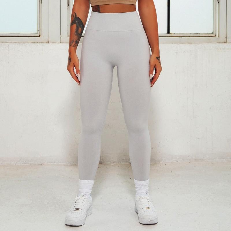 New Pink Seamless Leggings Women Workout Gym Clothing Push Up Legging Lifting Leggings For Women Seamless Workout Leggings High Waist Yoga Pants Sport Women Fitness Active Wear Stevvex