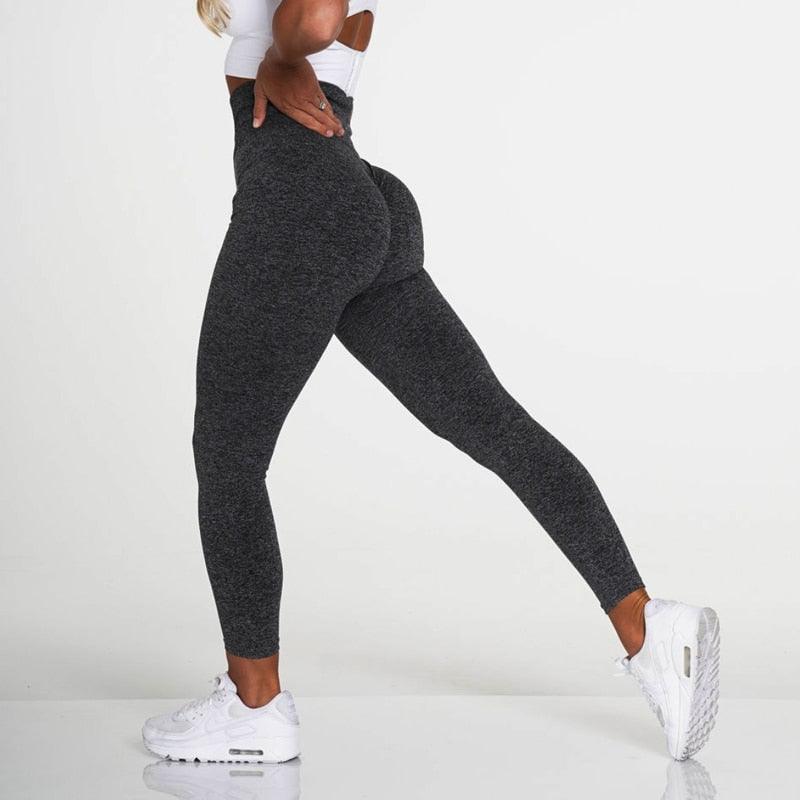 New Pink Seamless Leggings Women Workout Gym Clothing Push Up Legging Lifting Leggings For Women Seamless Workout Leggings High Waist Yoga Pants Sport Women Fitness Active Wear Stevvex