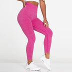 New Pink Seamless Leggings Women Workout Gym Clothing Push Up Legging Lifting Leggings For Women Seamless Workout Leggings High Waist Yoga Pants Sport Women Fitness Active Wear Stevvex