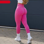 New Pink Seamless Leggings Women Workout Gym Clothing Push Up Legging Lifting Leggings For Women Seamless Workout Leggings High Waist Yoga Pants Sport Women Fitness Active Wear Stevvex