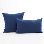 New Plaid Striped Polyester Cotton Cushion Cover Pillow Case Navy Blue Pillow Cover Cushion Cover Solid Navy Blue Striped Design Chair Sofa Home Decor Throw Pillow Cover Stevvex