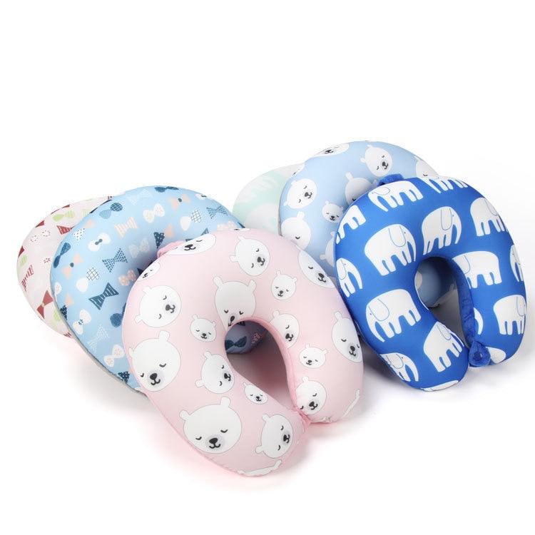 New Polar Bear And Cat U-shaped Travel Pillows For Sleeping Microbead Foam Cartoon Neck Pillow Office Airplane Soft Headrest Premium Travel Pillow Sleep with NO Neck Pain Super Soft Memory Foam Neck Pillow Easy Washing Stevvex
