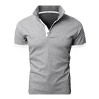 New Polo Shirt Men Summer Cool Men's Shirts Sleeve Polo Business Clothes Luxury Men Tee Shirt Polos  women's short sleeves Summer Men's T-shirt Short Sleeved Lapel Casual T-shirt for Male Half Sleeve Tops