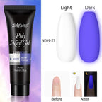 New Poly Nail Polish Gel Extension Glitter Gel Nails Manicure Design UV Reflective Diamond Shine Stevvex