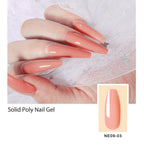 New Poly Nail Polish Gel Extension Glitter Gel Nails Manicure Design UV Reflective Diamond Shine Stevvex