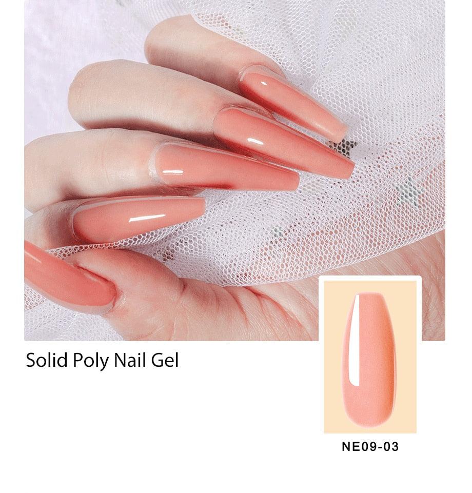 New Poly Nail Polish Gel Extension Glitter Gel Nails Manicure Design UV Reflective Diamond Shine Stevvex