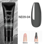 New Poly Nail Polish Gel Extension Glitter Gel Nails Manicure Design UV Reflective Diamond Shine Stevvex